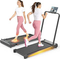ANCHEER Walking Pad Treadmill with Foot Massage/Vibration Massage, Versatile Walking Pad with Incline and Handle Bar, 3.5HP Foldable Treadmill for Home/Office/Apartment