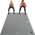GXMMAT Large Exercise Mat 6'x4'/6'x5'/6'x6'(7mm), Thick Workout Mats for Home Gym Flooring, Extra Wide Non-Slip Durable Cardio Mat, Shoe Friendly, Perfect for Plyo, MMA, Jump Rope, Weights, Fitness