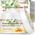 Frankincense Oil Massage Cream Lotion - 4.23 Fl Oz Pure Natural Frankincense Essential Oil Helps Moisturize Skin and Soothe Body, Relax and Soothe Body