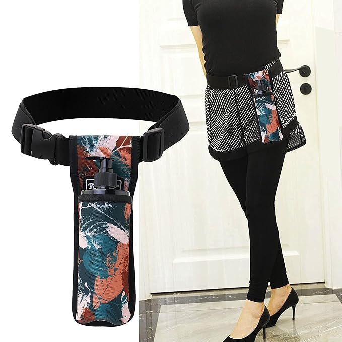Massage Oil and Lotion Bottle Bag Holster for Therapists (TH1kd-YellowShuYe)