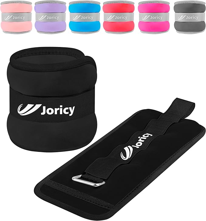 Ankle Weights A Pair of 1/2/3/4/6/8/10/12/20 LBS Wrist Leg Arm Weights for Women Men with Adjustable Straps, Strength weighted for Physical Therapy Running Walking Fitness Gym Workout