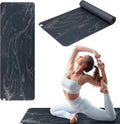 Gaiam Dry-Grip Yoga Mat - 5mm Thick Non-Slip Exercise & Fitness Mat for Standard or Hot Yoga, Pilates and Floor Workouts - Cushioned Support, Non-Slip Coat - 68 x 24 Inches