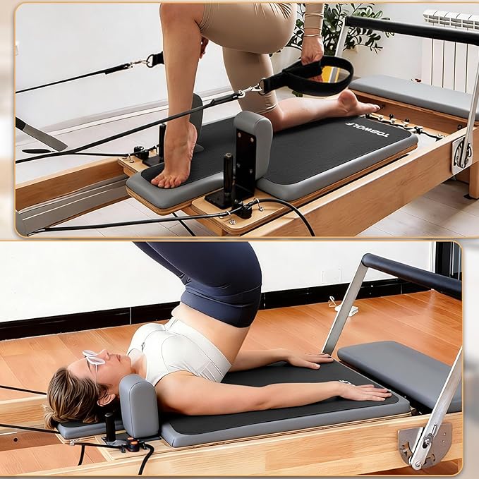 Pilates Reformer Mat Towel - 39in x 24in Non-Slip Suede Pilates Reformer Mat Cover for Pilates Enthusiast to Practice, Lightweight - Soft Surface - Silicone-Backing, Sweat-Wicking, Quick-Drying