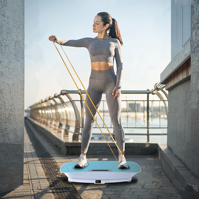 Beaunicorn Vibration Plate, Exercise Equipment Full Body,10-Frequency Weight Los& Vibration Plate for Lymphatic Drainage Machine for Unisex