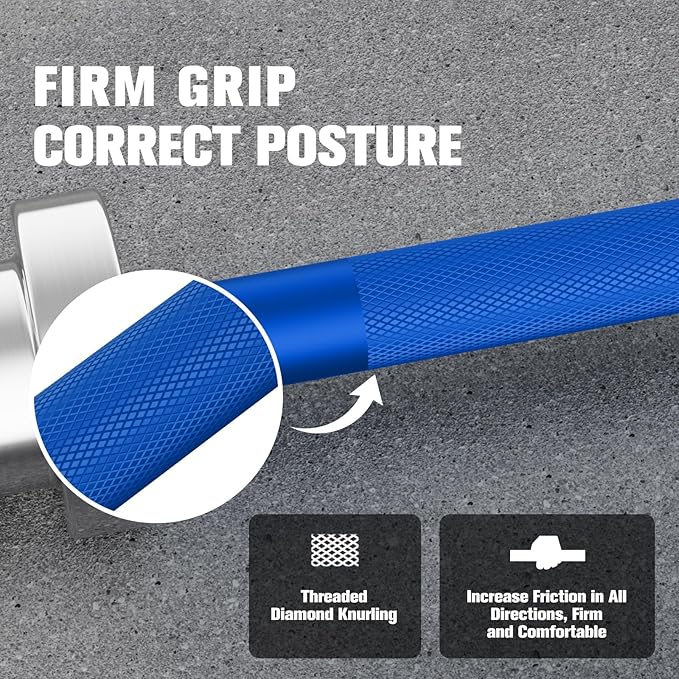 RITFIT Olympic Barbell 4ft/6ft - 2 Inch Weight Bar for Strength Training, Weightlifting, Squat, Deadlift, Bench Press, Curl, Overhead Press - 350lbs/500lbs Capacity