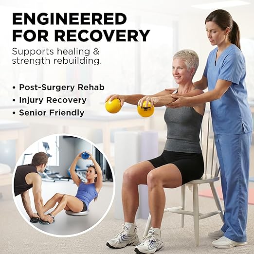 THERABAND Soft Weight, 4.5" Diameter, Weighted Balls for Baseball, Weighted Balls for Softball, Hand Held Ball Shaped Isotonic, Shoulder Strength, Rotator Cuff & Throwing Trainer, Assorted Set of 6