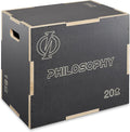 Philosophy Gym 3 in 1 Non-Slip Wood Plyo Box- Jump Plyometric Box for Training and Conditioning