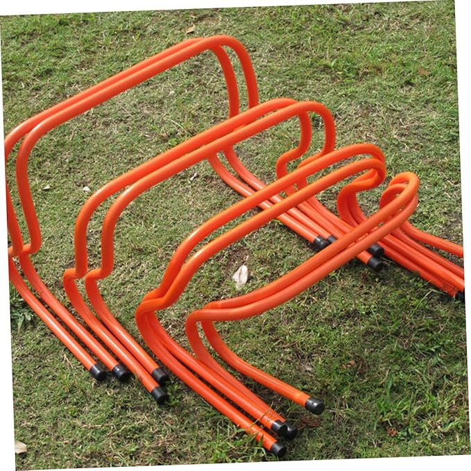 2pcs Wear-Resistant Plastic Speed Agility Training Hurdles 15cm for Soccer and Athletic Conditioning