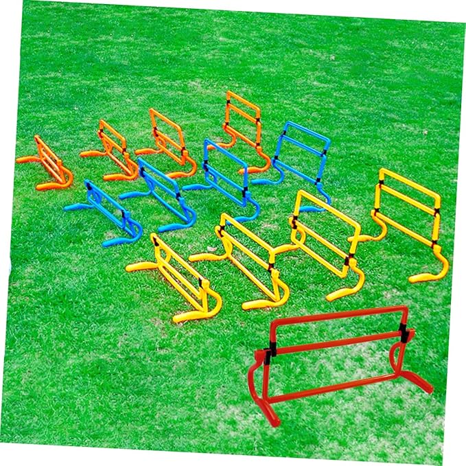 balacoo Removable Agility Hurdles for Soccer Training Detachable Fitness Equipment for Use Essential Football Training Accessories Red Exercise Barriers for Speed
