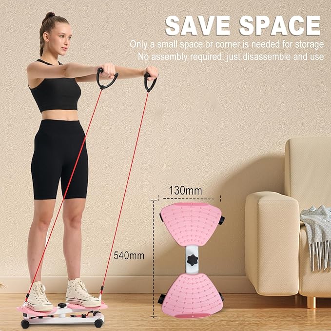 HOTWAVE Waist Twister Board – 360° Rotating Fitness Board for Core Workout, Weight Loss, and Waist Toning – Non-Slip Surface with Adjustable Resistance – Home Exercise Equipment for Men & Women