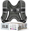 Weighted Vest for Women & Men with Reflective Stripe and Adjustable Buckle, Comfortable & Durable Rucking Vest for Walking, Running & Strength Training
