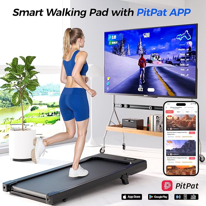 SupeRun Walking Pad with Incline, Under Desk Treadmill, 3 in 1 Portable Treadmills for Home with Remote Control LED Display, 2.5 HP Quiet Mini Treadmill for Office Home Use, 300 Lbs Capacity