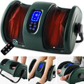 Best Choice Products Heated Shiatsu Foot Massager for Pain Relief, Plantar Fasciitis, Neuropathy, Blood Circulation w/Compact Design - Dark Green