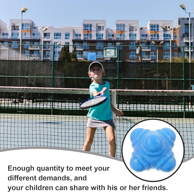BESPORTBLE 6pcs Hexagonal Reaction Balls Tpr Agility Training Equipment for Hand-eye Coordination Speed Reflex Exercise Fitness Workout