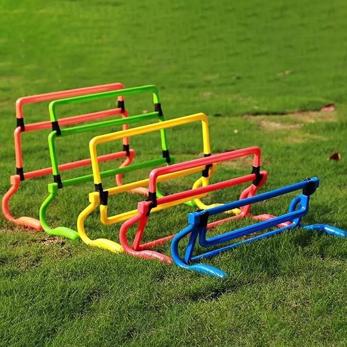 Agility Training Hurdles 5Pcs Adjustable Speed Hurdles for Football, Running & Fitness Obstacle Courses