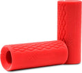 ProsourceFit Thick Grips for Dumbbell and Barbell, 1.9-in Axle Bar Adapter for Weightlifting and Strength Training (Red)
