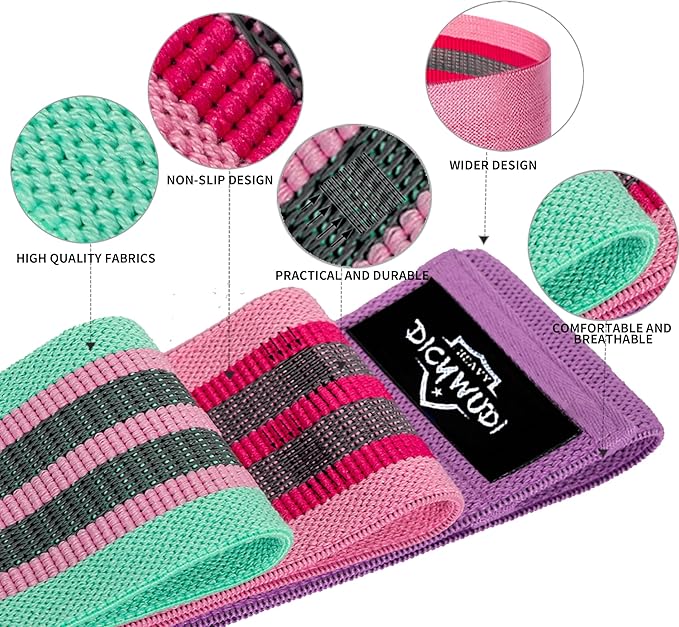 Pilates Essentials Kit for Home Women, Pilates Equipment for Workouts, 6 Fabric Resistance Bands, 12 Inch Magic Circle Yoga Ring, Mini Exercise Ball, Great Exercise Accessories