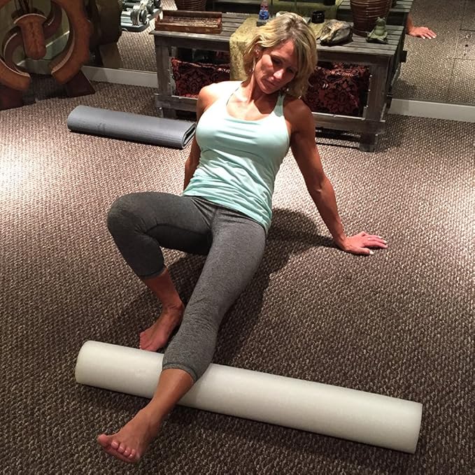 Medium Firm Foam Roller - Closed Cell Supreme Roller for Muscle Therapy & Deep Tissue Massage - Stress Release 34 Inch