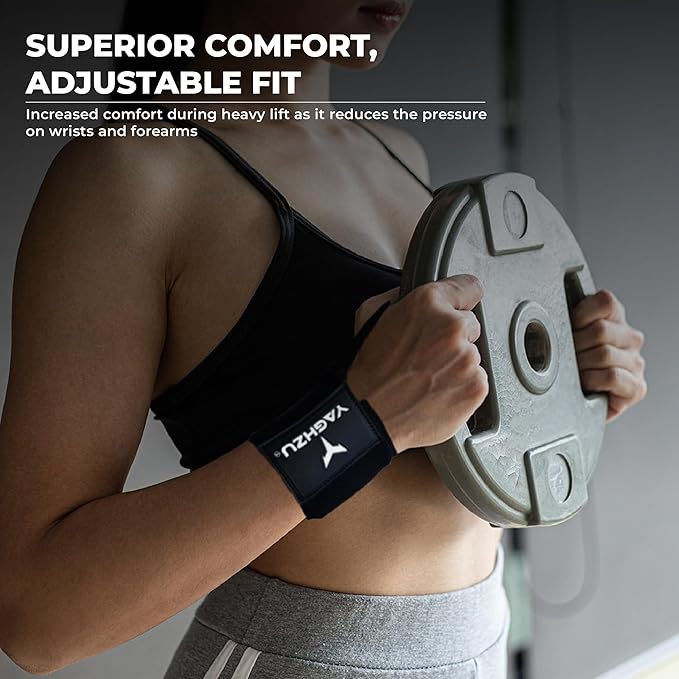 Wrist Wraps Weightlifting - Premium Quality Wrist Straps for Weightlifting,18 inch Weight Lifting Wrist Wraps, Heavy Duty Gym Wrist Wraps with Thumb Loop, Adjustable Wrist Support Wrist Strap
