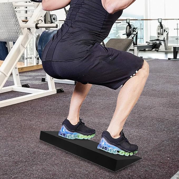 Squat Wedge Block Slant Board Heel Stretcher Nonslip Elevated Squat Calf Stretcher for Pushup Home Gym Practice Fitness