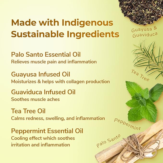Palo Santo Muscle Butter, Soothe Muscle Aches, by La Parea Wellness