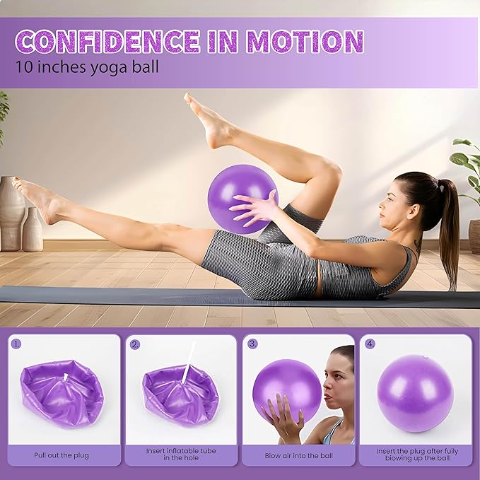 Pilates Kit with Weights, Pilates Kit with Ankle Wrist Weights, Pilates Set, at Home Pilates Kit, Pilates Sets for Women, Pilates Essential kit, Pilates Accessories, Pilates Workout Sets