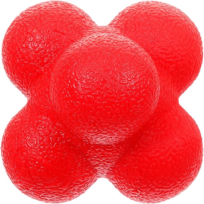 POPETPOP Hexagonal Reaction Ball Silicone Fitness Ball for Hand Eye Coordination Training Indoor Reaction Training for Speed and Reflex Exercises