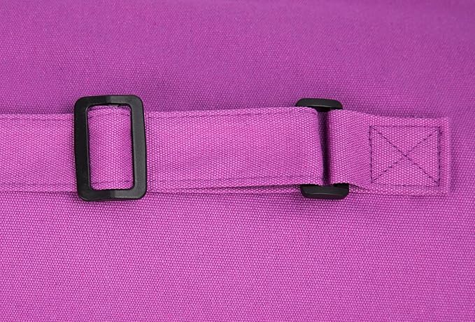 Cotton yoga mat bag with Pockets and Adjustable Strap - Full Zip Cargo Yoga Mat Carrier Bag - Bag for 1/4" 1/3" Thick Yoga Mat
