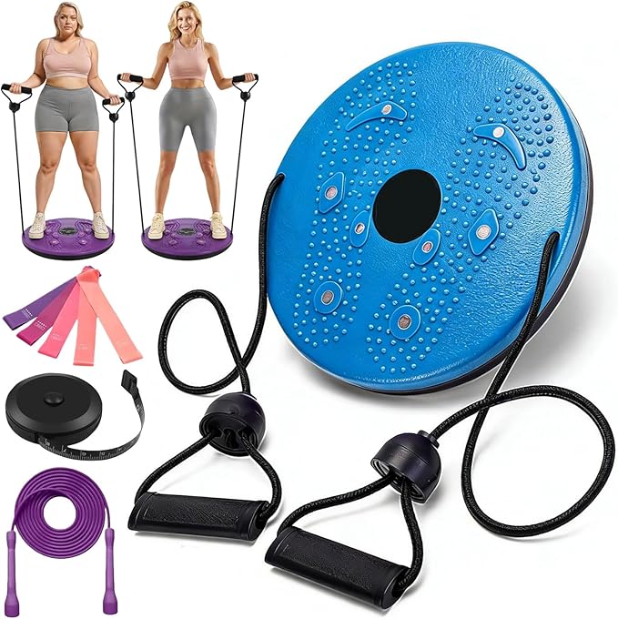 Waist Sculptor, 2026 New Waist Twister Machine Exercise with Arm Bands, Ab Twister Board Twisting Waist Disc for Exercise, Legs, Buttocks, Hip Exercise