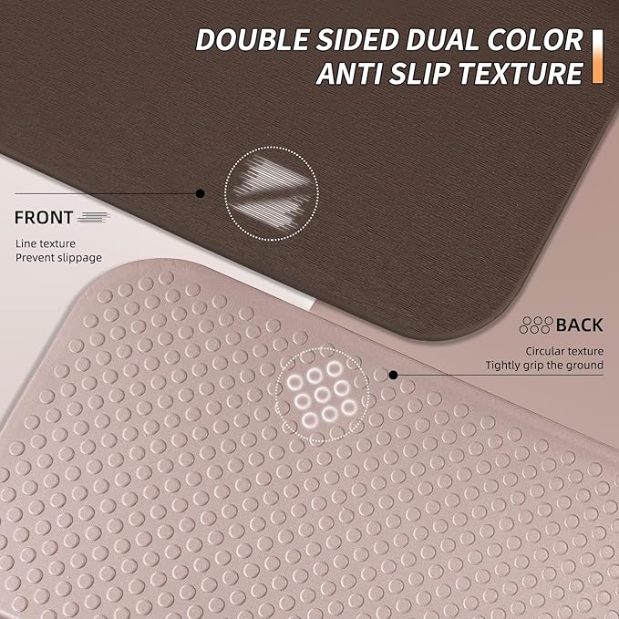 Foldable Fitness Yoga Mat | 2/5" (10MM) Extra Thick | SGS Certified Non-Slip TPE | 75x26" Extra Long-Wide | Portable & Easy Store | for Yoga, Pilates, Home Gym & Full-Body Workouts