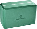 Hugger Mugger 4 in. Foam Yoga Block - Strong and Stable, Beveled Edges for Comfort, Most Favored Block Size, Helps with Alignment and Support in Many Poses