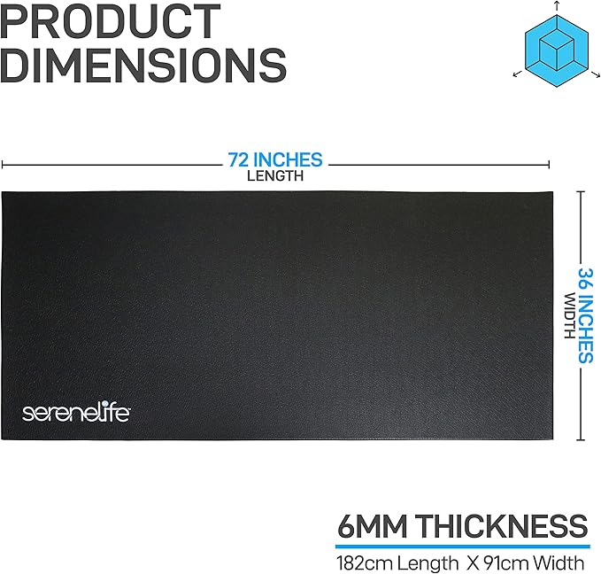 SereneLifeHome Premium Portable Fitness Exercise Mat
