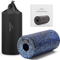 Foam Roller - Medium Density Level - Foam Rollers for Back Pain or Muscle Massage - Deep Tissue Massage - Black/Blue