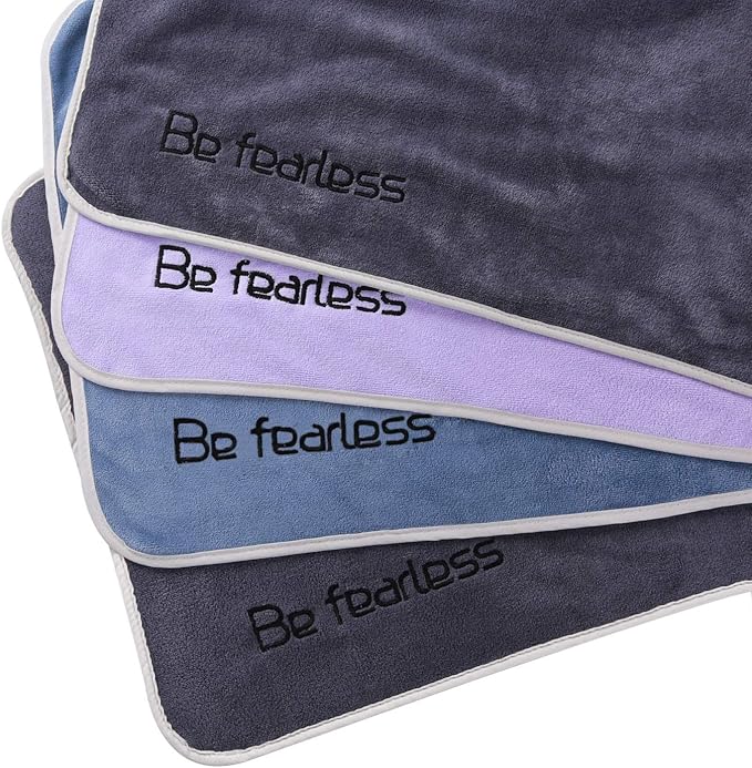 BOBOR Gym Towels Set, Microfiber Sports Towel for Men and Women, Super Soft and Quick-Drying 3-Pack Set Towel, for Tennis, Yoga, Cycling, Swimming (Blue 3 Pack, 14" x 29")