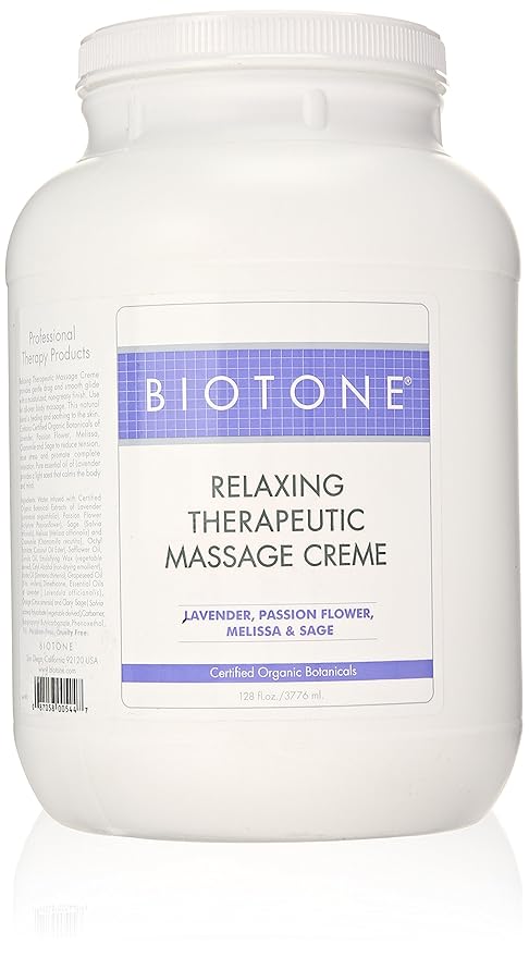 Biotone Relaxing Therapeutic Massage Cream, 1 Gallon (128 Ounce)