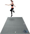 Gorilla Mats Large Exercise Mat – 6'x4', 7'x4', 7'x5', 8'x4', 10'x4' (1/4" Thick) – Ultra Durable Workout Mat for Home Gym Flooring – Non-Slip, Flat Fitness, Yoga & Weight Lifting Floor Mat