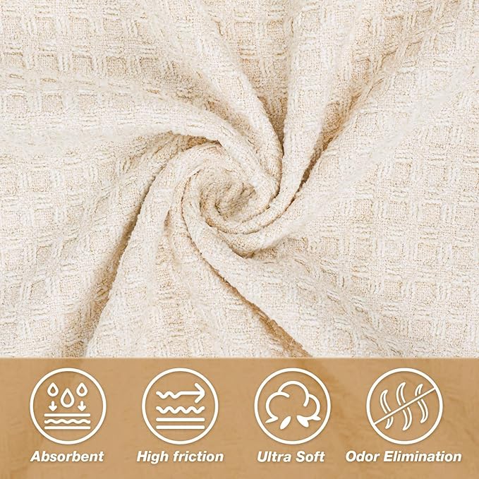 Hot Yoga Towel,Microfiber Yoga Mat Towels Non Slip for Hot Yoga Absorbent Microfiber Sweat Anti-Slip Cover,Bikram,Pilates,Exercise,Fitness 28 inch X 72 inch Beige 2 Pack