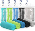 Cooling Towels - 5 Pack Gym Towels, Gym Towel for Working Out, Yoga Towel, Quick Dry Towel for Running, Camping, Fitness & More Activities