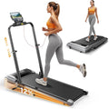 Walking Pad with 12% Incline & Height-Adjustable Handlebar, 5-in-1 Foldable Treadmill for Home & Office, Portable Under Desk Treadmill with LED Display & App Control