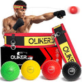 Boxing Reflex Ball for Adults and Kids, 4 Levels Boxing Ball with Adjustable Headbands, Perfect for Reaction, Agility, Punching Speed, Fight Skill and Hand Eye Coordination Training