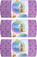 3 Pack Hot Yoga Towels with Plum Blossom Dots, Lavender Non-Slip Yoga Mat Towel, Super-Absorbent Soft Suede Microfiber Towel for Hot Yoga, Pilates, Bikram and Exercise Workout(24" x72",Lavender)