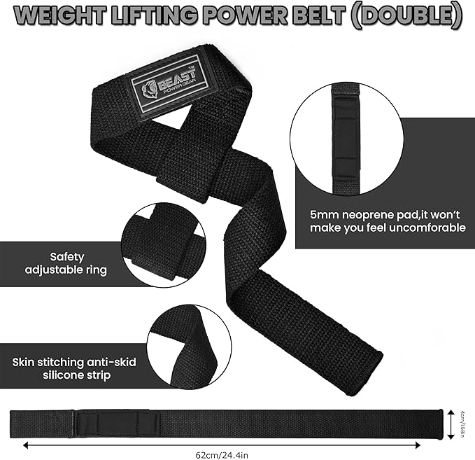 Beast Power Gear Wrist Wraps for Weightlifting 18” Premium Quality Wrist Support for Bodybuilding Heavy Duty Thumb Loop Powerlifting, Strength Training for Men and Women