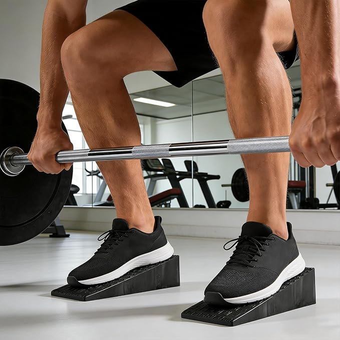 Squat Blocks, Non Slip Workout Equipment, EVA Foam Wedge, Safe and Stable Exercise Tool, Home Fitness Accessory for Squats Women Men Athletes Enthusiasts Studio Gym Dorm Living Room