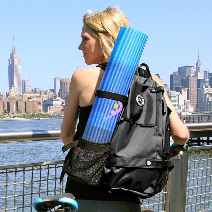 AURORAE Yoga Mat/Gym/Picklleball Cross-body Travel Sling Back Pack. Mat sold separately.