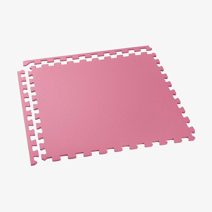 We Sell Mats 3/8" Thick Multipurpose EVA Foam Exercise Floor Mat, Interlocking Tiles, Anti-Fatigue for Home or Gym