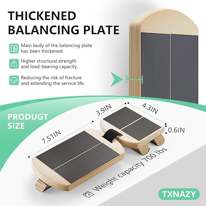 Ankle Balance Board Foot Strengthener with Adjustable Shape Balance Rods for Enhancing Ankle Strength, Posture Correction, and Stability Training