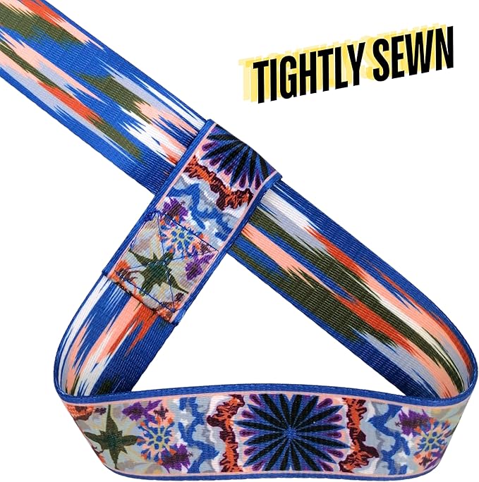 Yoga Mat Straps for Carrying, Adjustable Yoga Mat Sling Carrier, Mat Holder Colorful Band, Anti-Slip, Multiple Color Choices