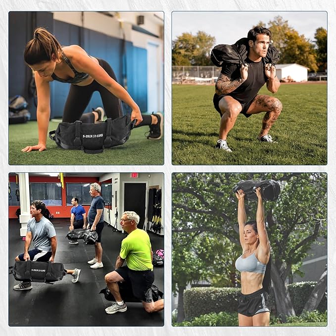 Adjustable Sand Bags for Working Out,Sandbags for Workout for Yoga, Strength Training and Full-Body Workouts