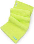 FaceSoft Eco Friendly Gym Towel for Working Out - Soft and Absorbent Cotton Exercise Towel - No Synthetic Microfibers or Plastics - Sweat Towel for Gym, Fitness, Sports, Yoga - Neon - 1 Pc