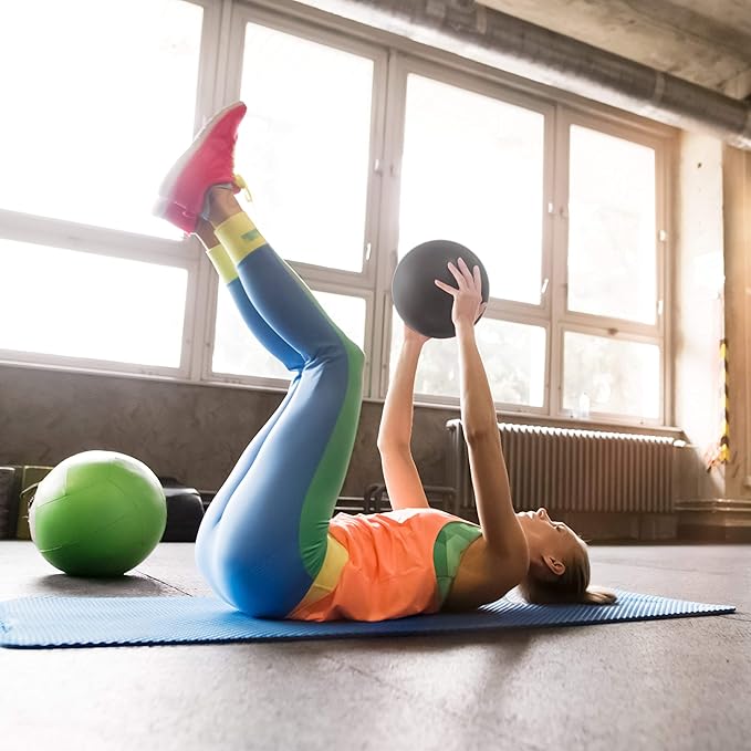 URBNFit Mini Exercise Ball 9” – Small Pilates & Yoga Stability Ball for Core Strength, Balance, Pregnancy & Physical Therapy – Anti-Burst Swiss Ball w/Quick Pump – Home, Office, Gym